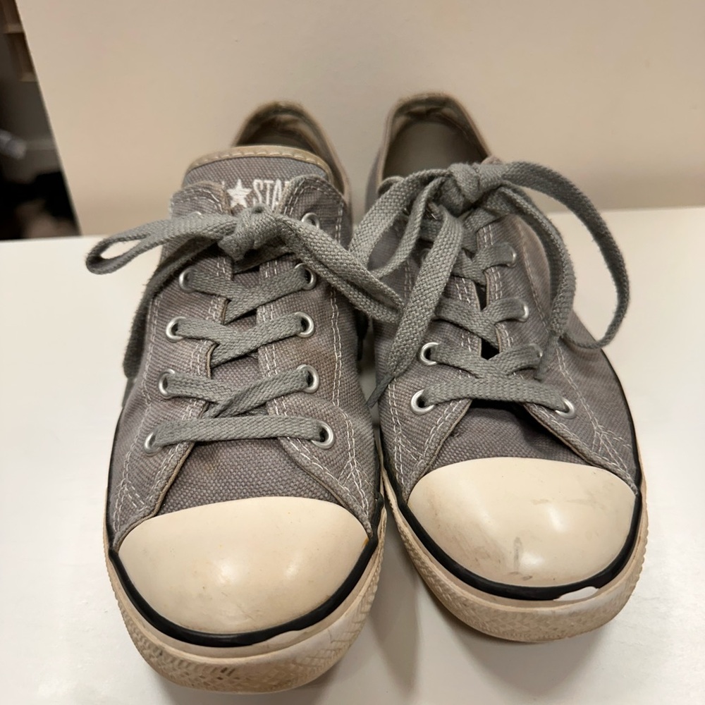 Vintage gray Converse sneakers